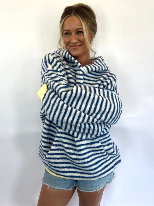 Striped Teddy Hoodie